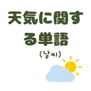 天気に関する単語のアイコン